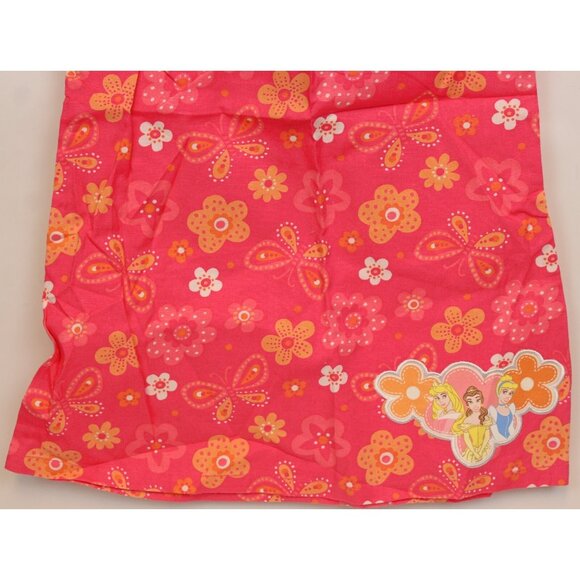 NEW Y2K Disney Store Coral Pink Dress M 7/8 Princess Flower Butterfly Mod A-Line - Picture 3 of 6